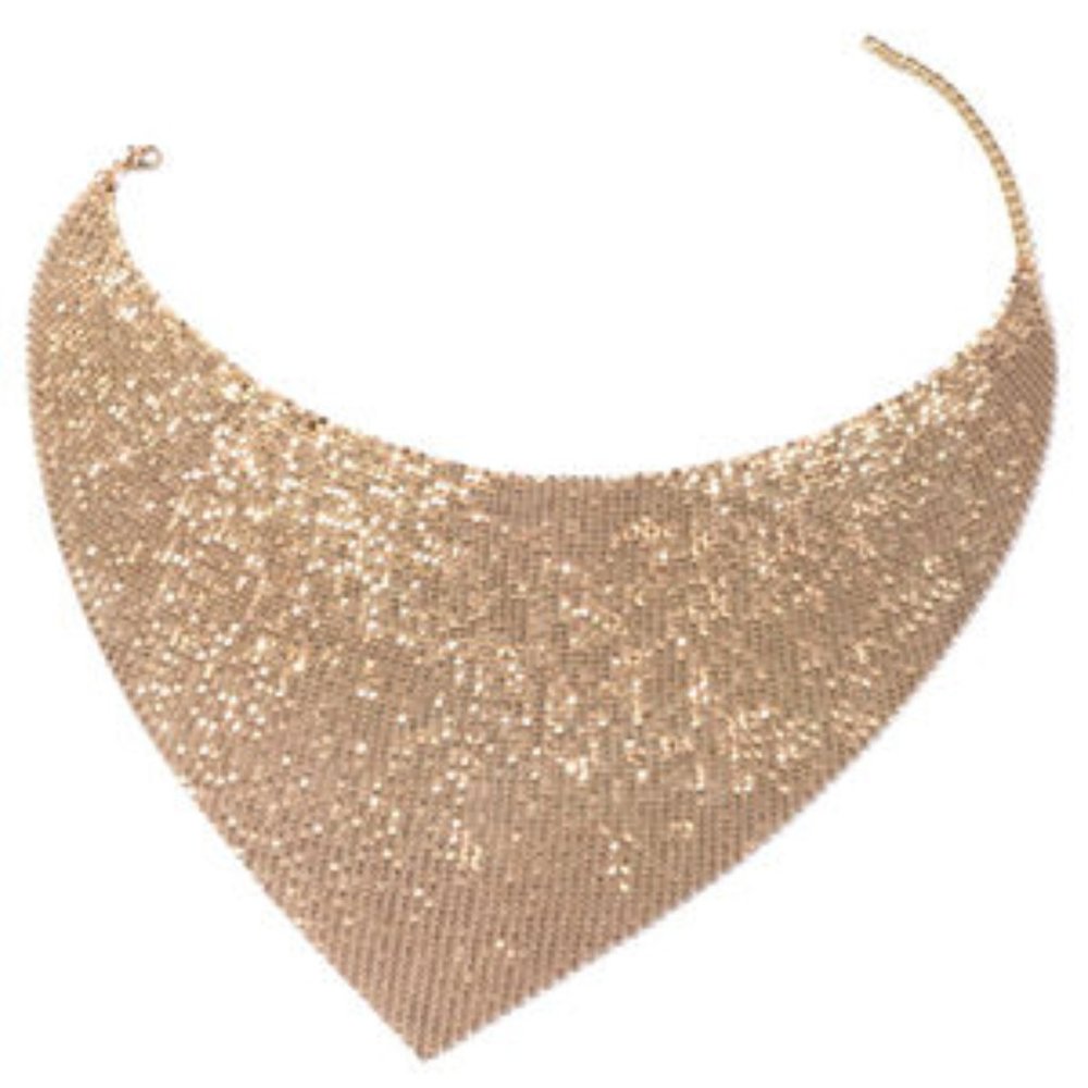 Golden Bib Necklace